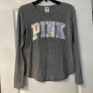 Pink Victoria Secret long sleeveTshirt